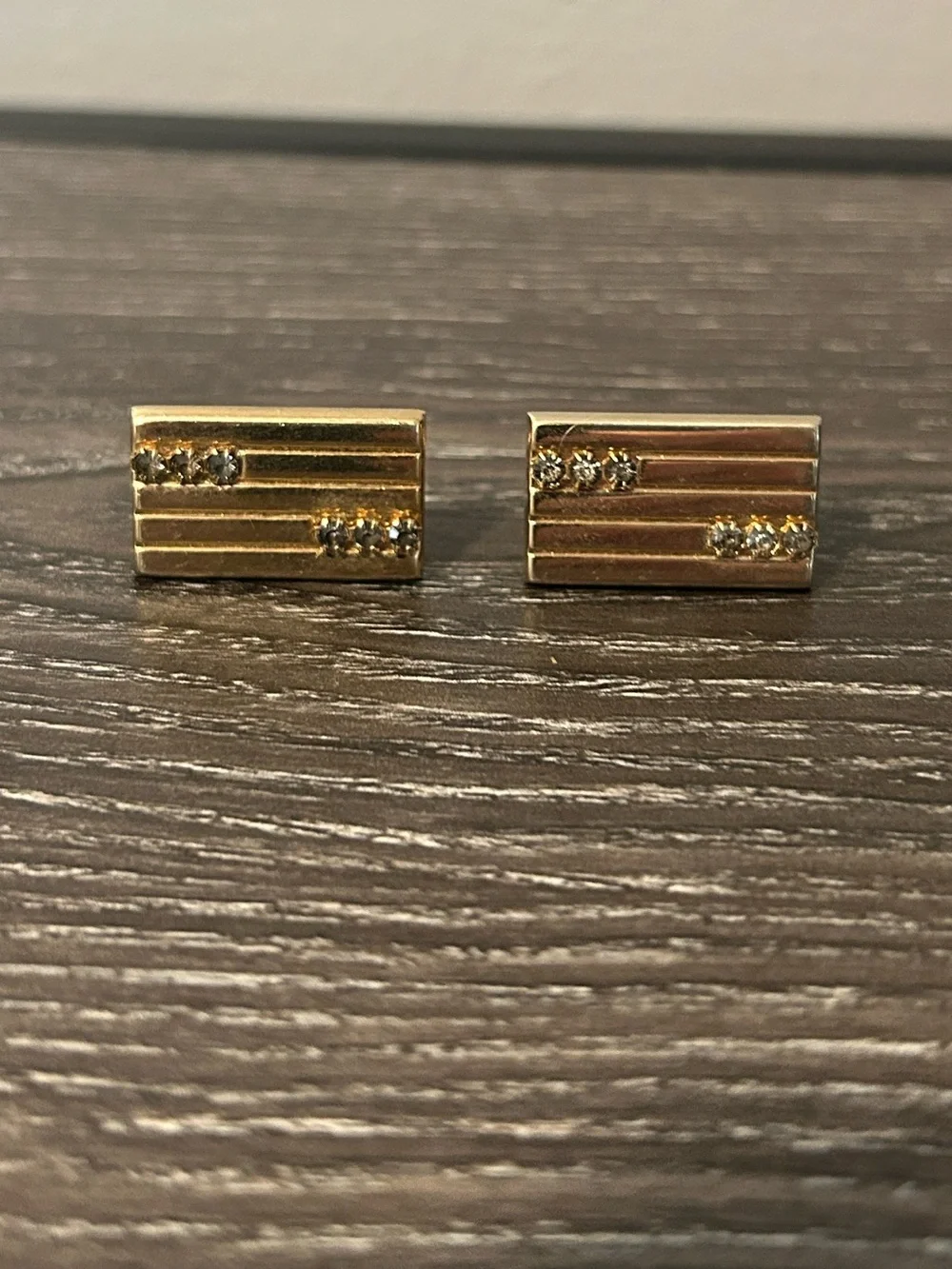 Swank Vintage Crystal cufflinks